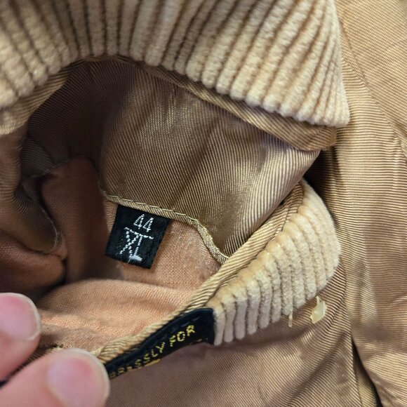 Vintage Cavender's 44XL Western Brown Corduroy Mens Blazer Sport Coat Elbow Patc - Picture 13 of 16
